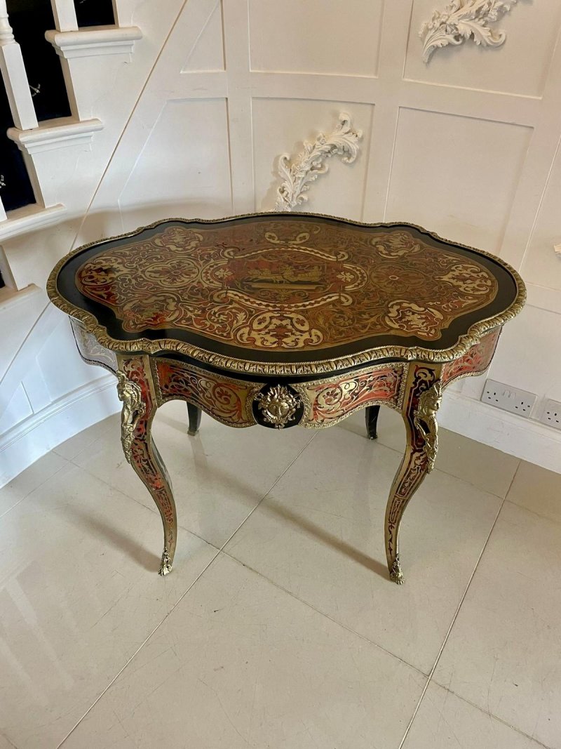 Antique French Boulle Centre Table - Image 3